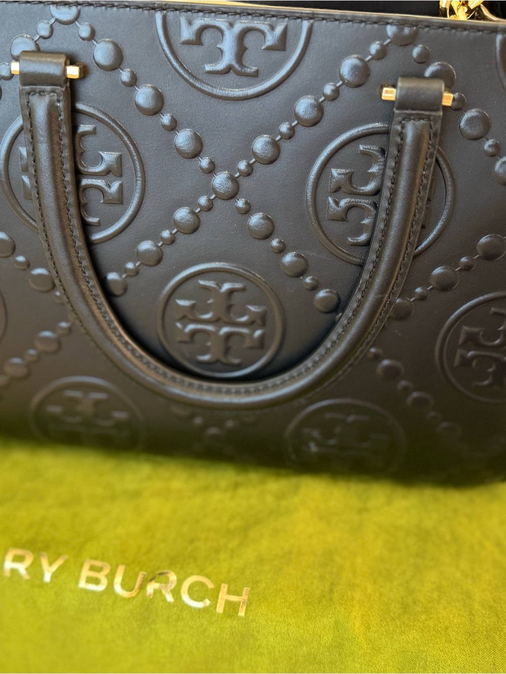 Tory Burch T MONOGRAM TOP-HANDLE EMBOSSED TOTE - Picture 5 of 10